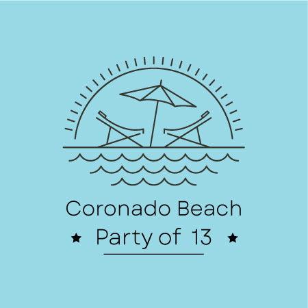 “Coronado Beach Package” - Party of 13