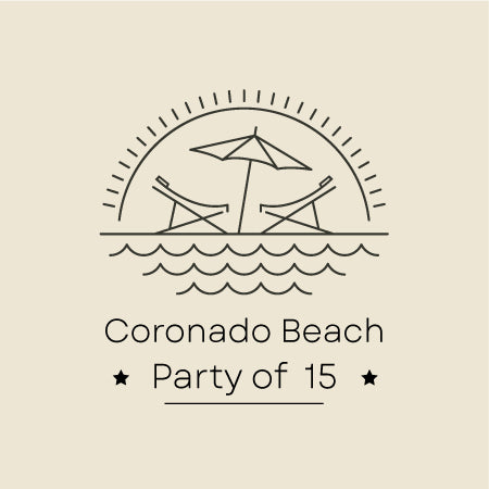 “Coronado Beach Package” - Party of 15