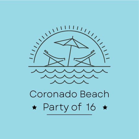 “Coronado Beach Package” - Party of 16