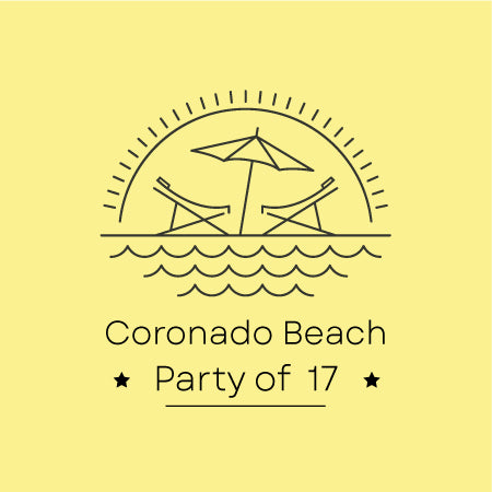 “Coronado Beach Package” - Party of 17