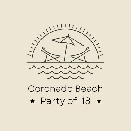 “Coronado Beach Package” - Party of 18