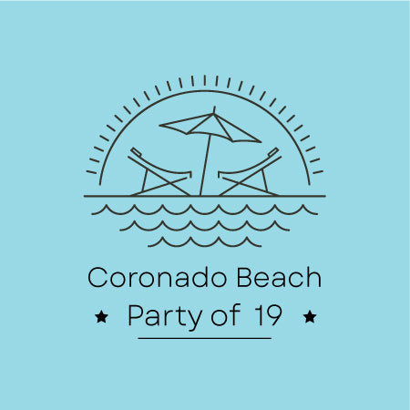 “Coronado Beach Package” - Party of 19