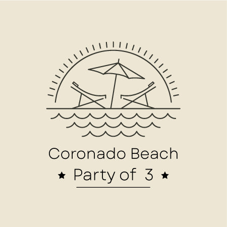 "Coronado Beach Package"  - Party of 3